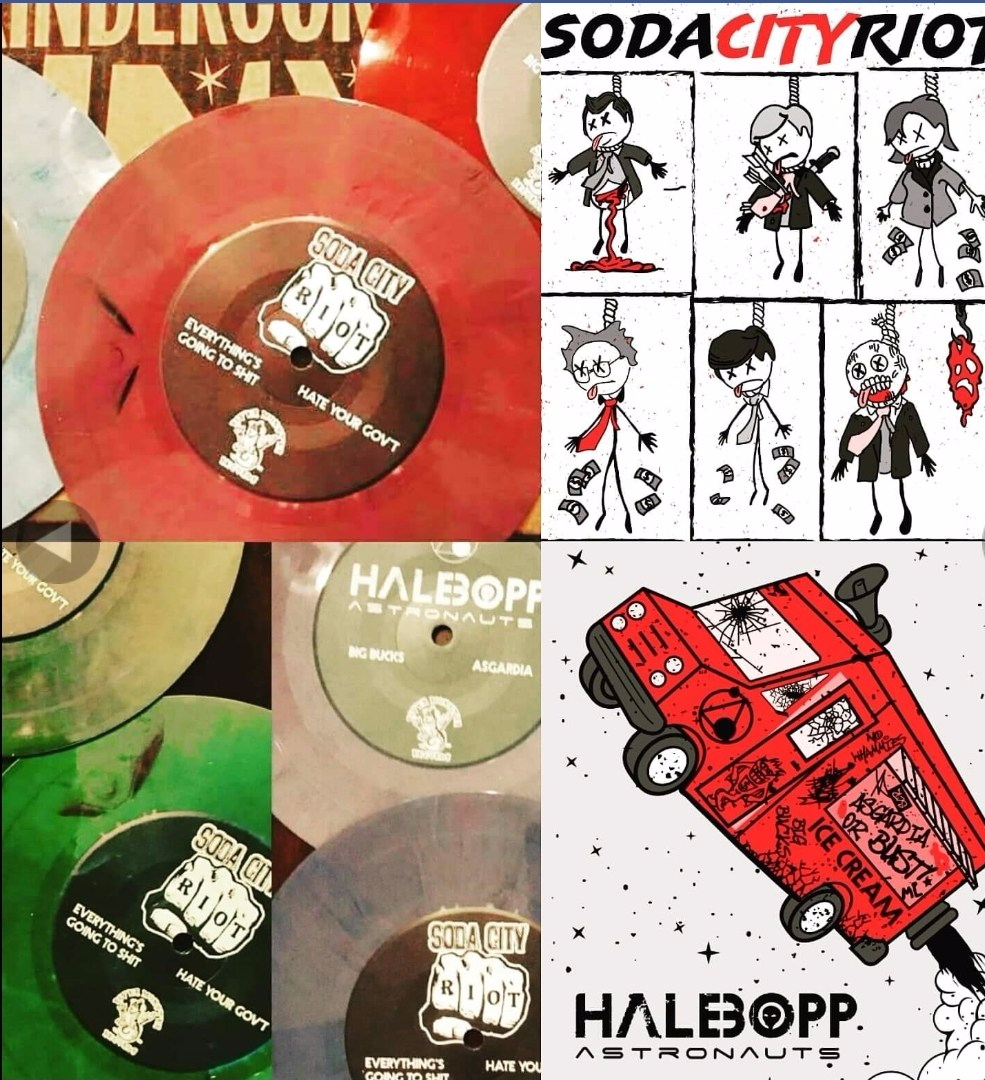 Hale Bopp Astronauts/Soda City Riot 7″ Split